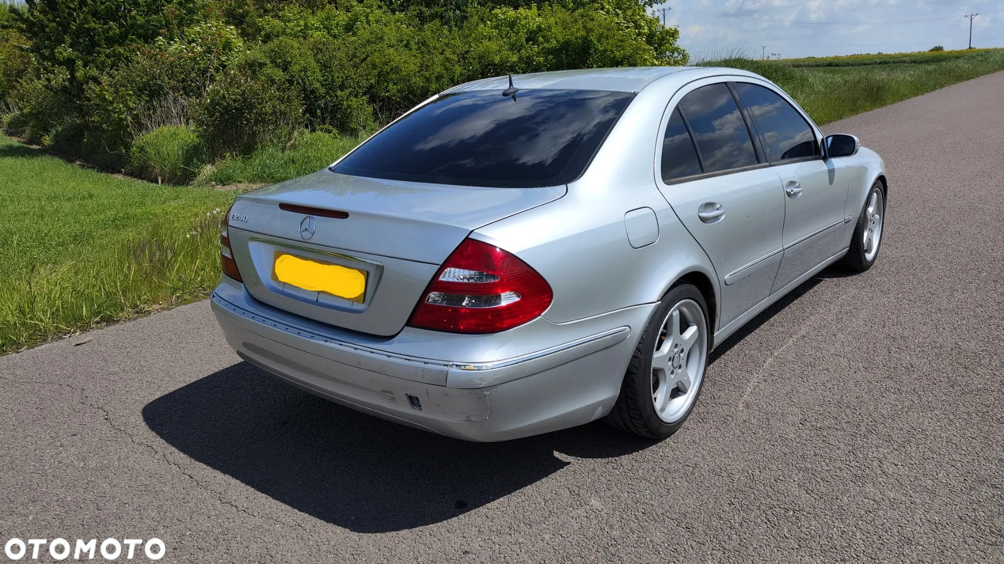 MERCEDES E-KLASA W211 SEDAN ELEGANCE SREBRNY C744 744 SILNIK 2.6 V6 177KM 112913 TAPICERKA SKÓRA CZARNA RÓŻNE CZĘŚCI - 5