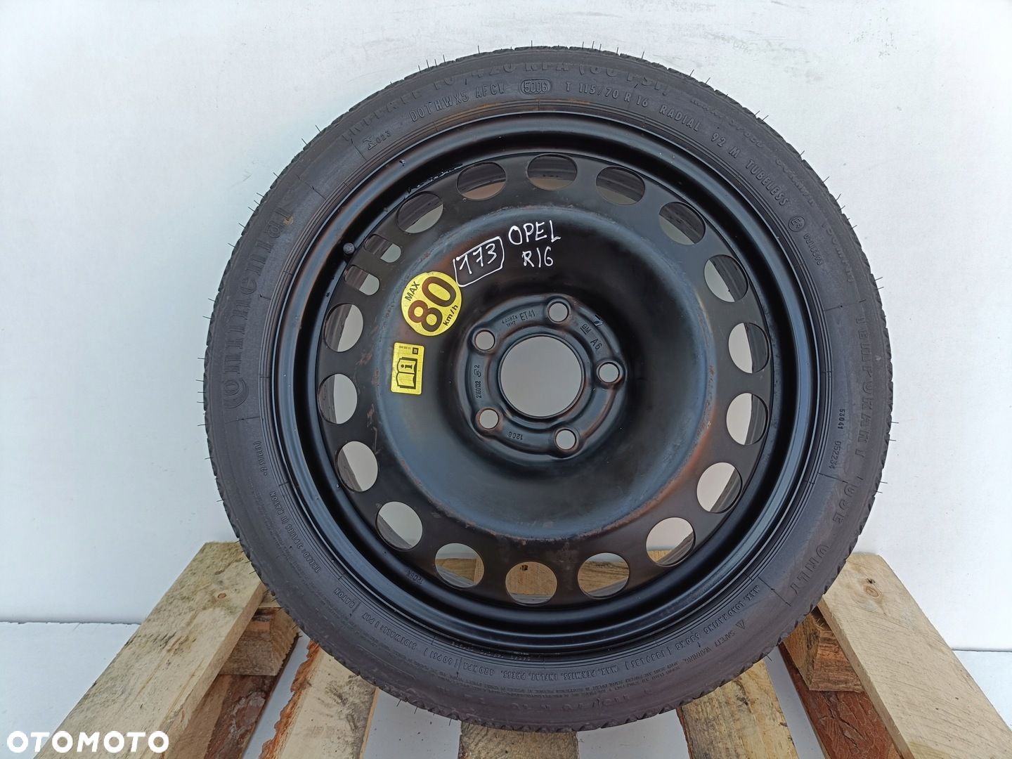 Opel Vectra C Astra H KOŁO DOJAZDOWE dojazdówka 115/70 R16 5x110 2160132 - 1