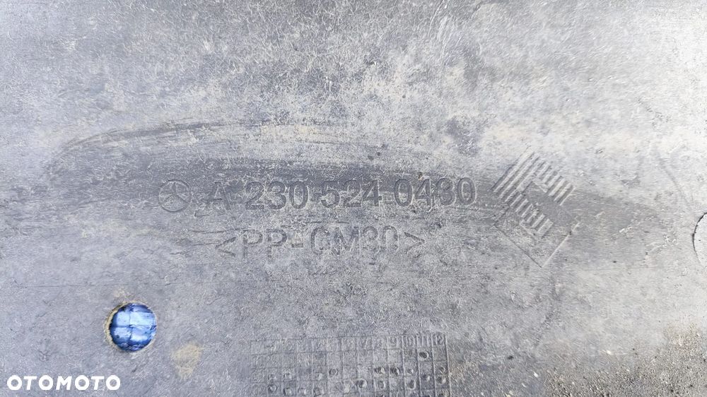 OSŁONA POD ZDERZAK NADKOLE TRÓJKĄT LEWY PRAWY PRZÓD MERCEDES SL R230 W230 - 10