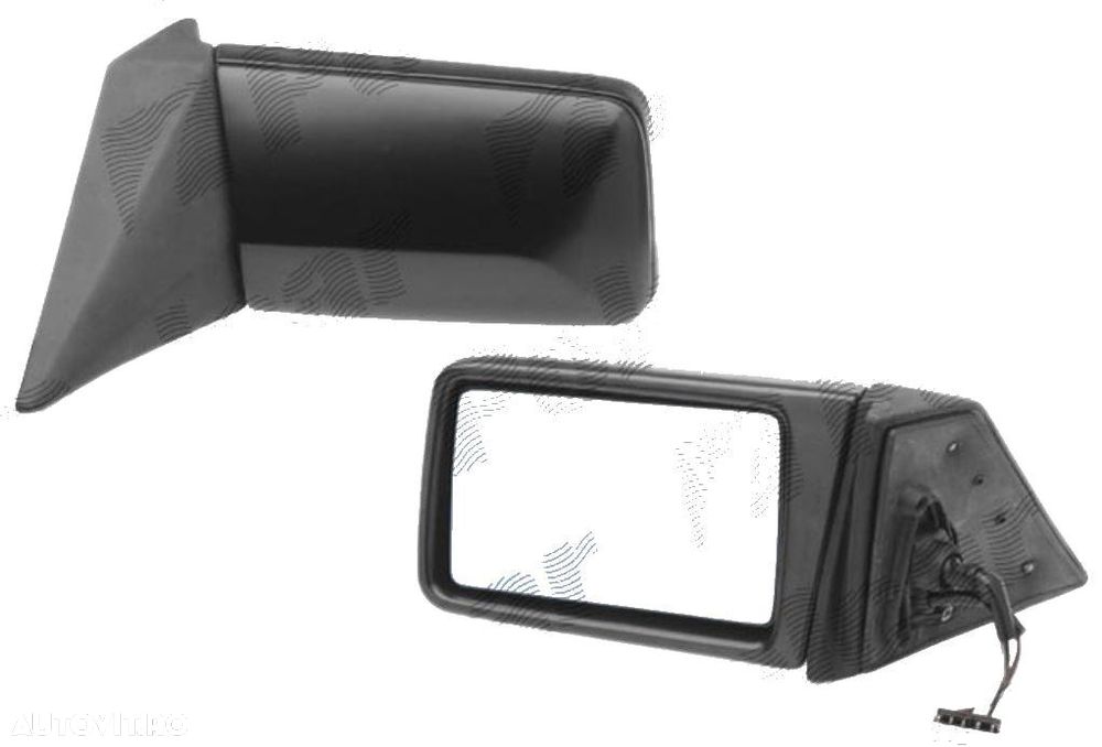Oglinda exterioara Mercedes 190 (W201), 10.1982-08.1993, W124/Clasa E(Sedan/Combi) 12.1984-06.1996, stanga/dreapta, Albastra, electrica, Cu incalzire, carcasa neagra, Plana, View Max, 1248100121; 124810077 - 1