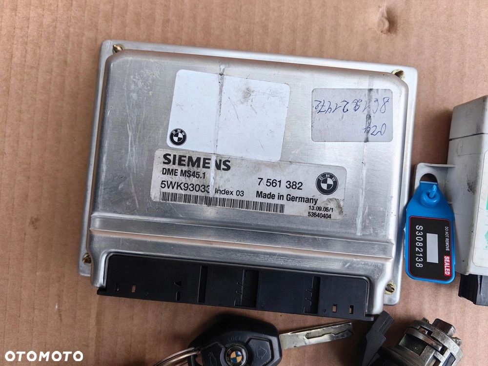 Komputer silnika zestaw startowy BMW M54 MS45 x3 e83 x5 e53 7561382 - 2