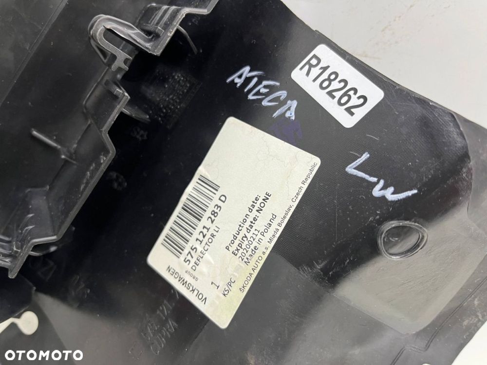 Osłona chłodnicy Seat Ateca + Cupra 16r.- kierownica powietrza pasa przedniego LEWA wlot 575121283d - 4