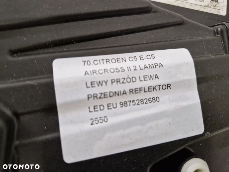 CITROEN C5 E-C5 AIRCROSS 2 II LAMPA LEWY PRZÓD LEWA REFLEKTOR LED EU 9875282680 - 6