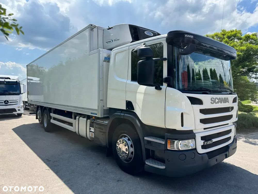 Scania Scania P 450 / CHŁODNIA + WINDA / 23 PALETY / EURO6 / OŚ SKRĘTNA / CARRIER/ ASO