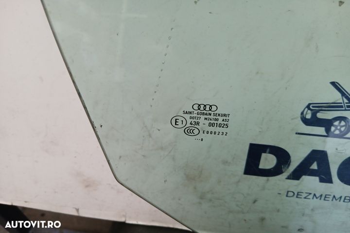 GEAM USA FATA DREAPTA 43R-001025 43R-001025 Audi A3 8P/8PA [2th facel - 2