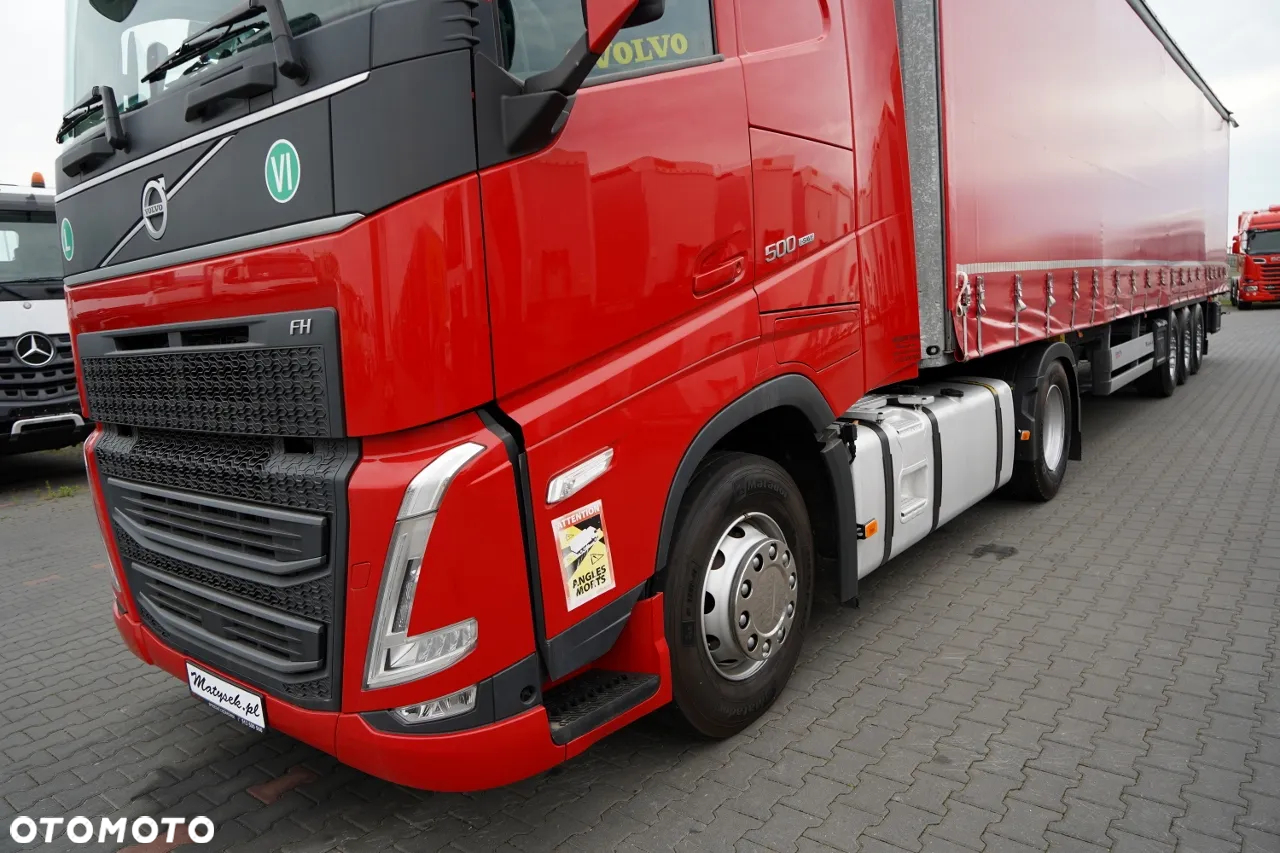 Volvo FH 500 / KLIMA POSTOJOWA  / I-SAVE / ZESTAW  + SCHMITZ FIRANKA STANDARD / PODNOSZONA OŚ / DACH PODNOSZONY / 2022 ROK / PO ZŁOTYM KONTRAKCIE SERWISOWYM - 6
