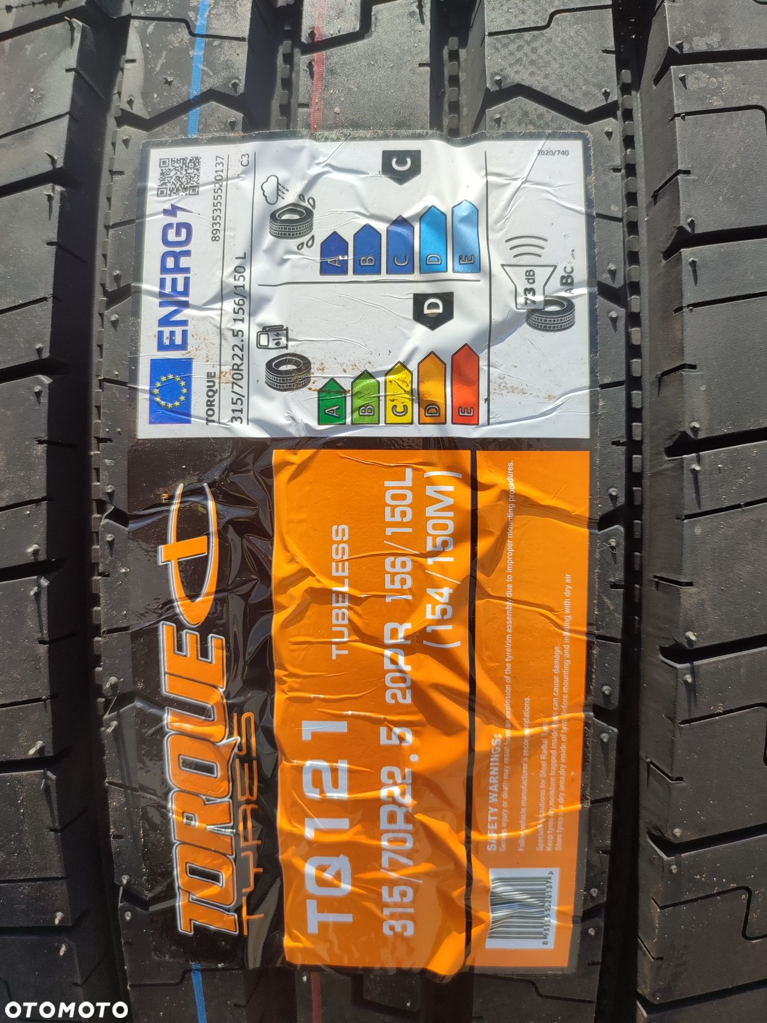 [900 netto] Opona 315/70r22.5 Torque TQ121 Przód 3PSMF XL - 6