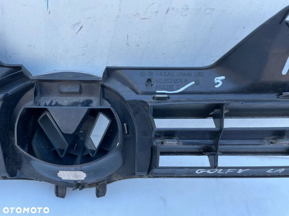 Grill Atrapa zderzaka Golf V LA7W 1K0853655A - 6