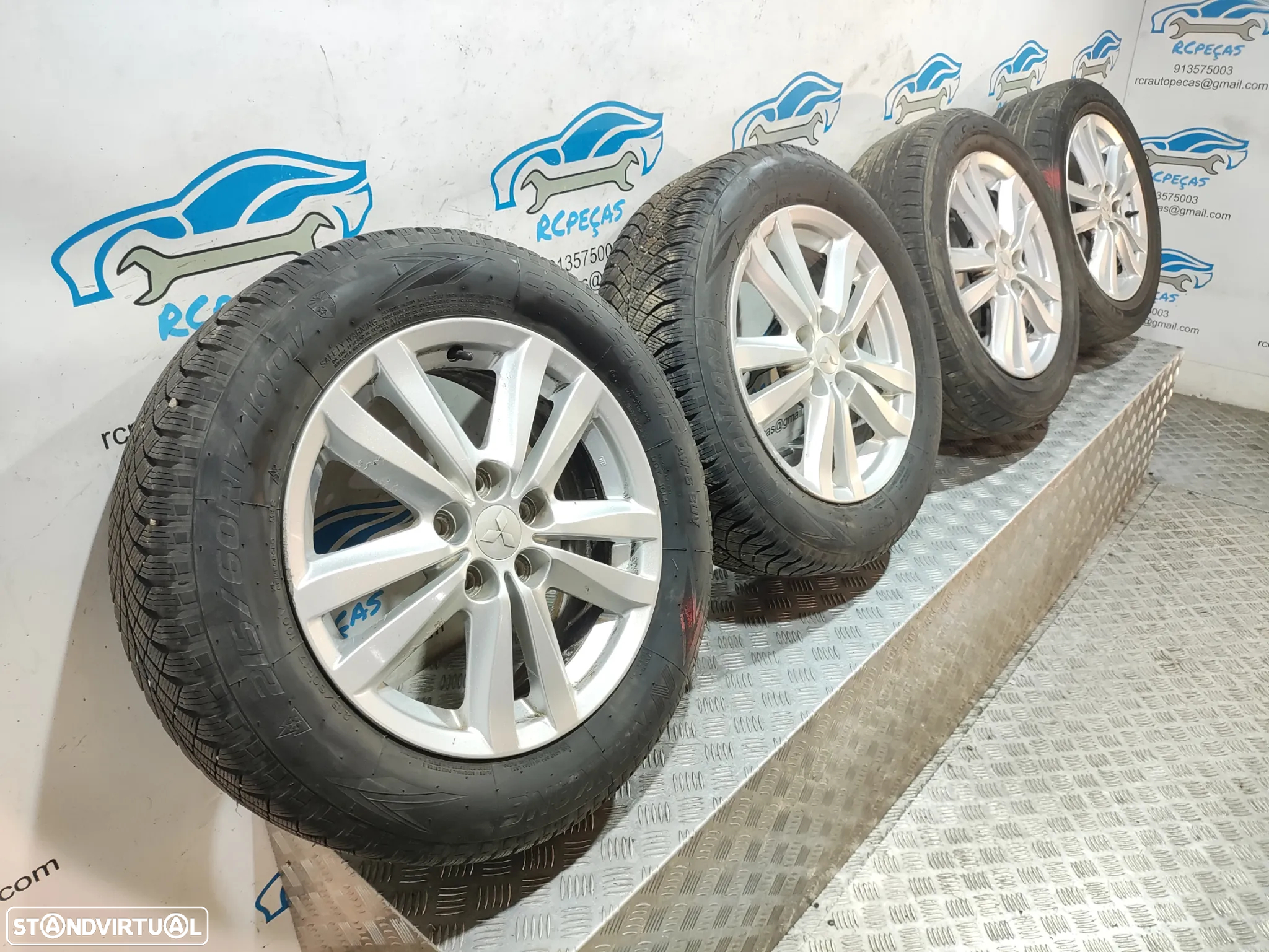 Conjunto Jantes 17 Originais Mitsubishi ASX 6,5J ET46 5x114,3 - 2