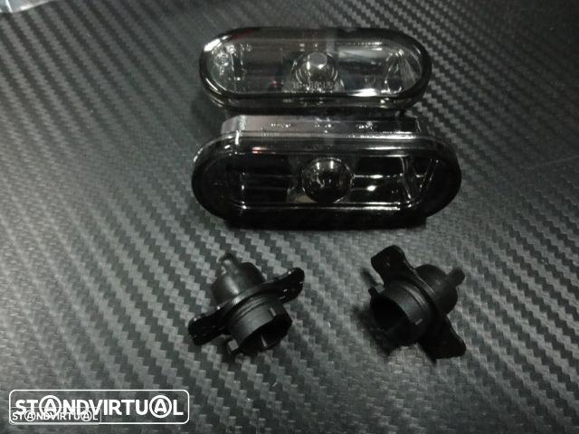 Piscas laterais + lâmpadas cromadas para VW Bora, Golf 3, Golf 4, caddy, fox, Eos, Lupo, Passat 35i, 3B, 3BG, Polo 6N, 6N2, 9N, vento, T5, Sharan, jetta 3, Multivan Transporter, Vento +96 fundo smoke ou em cristal - 6