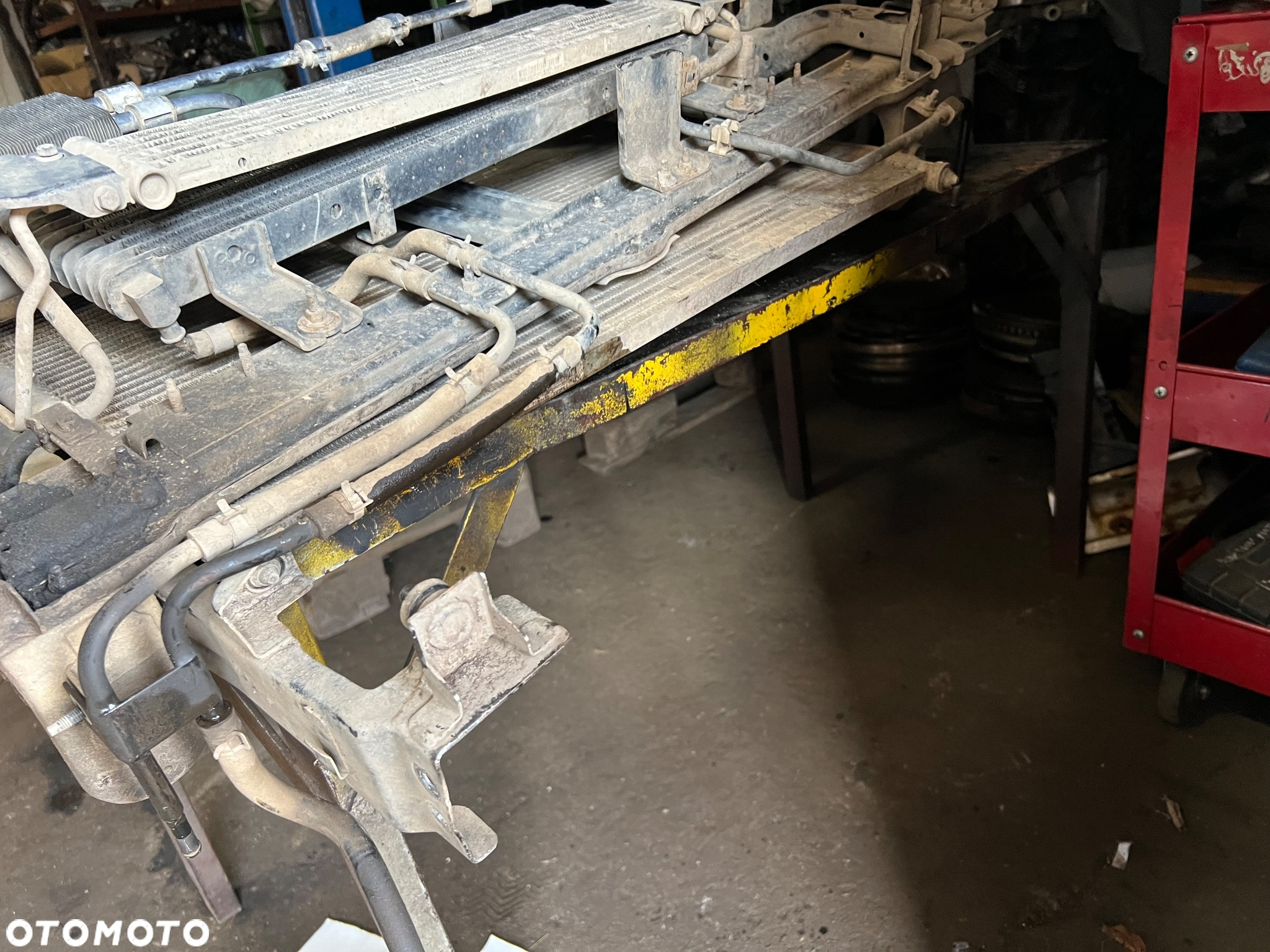 Pas przedni z chłodnicami Nissan Navara d40 lift 3.0 v6 bez chłodnicy wody - 5