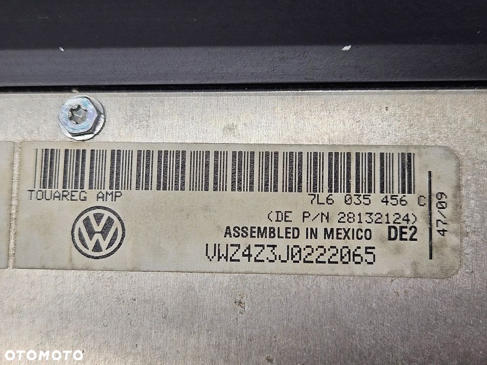 VW TOUAREG 7L 03-09R WZMACNIACZ AUDIO 7L6035456C 7L6035456 C ORYGINAL - 4