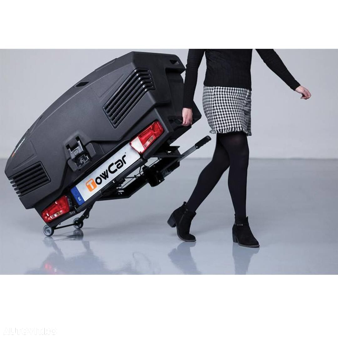 Cutie portbagaj pe carligul de remorcare TowBox Evo, Urban Negru - 16