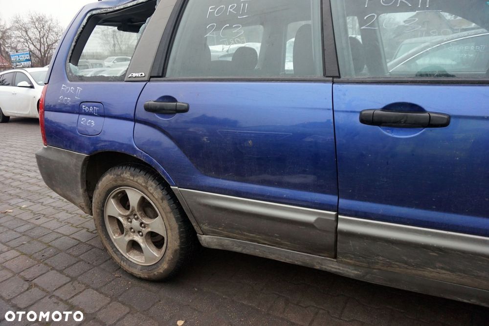 DRZWI TYLNE PRAWE FORESTER II SG SUV 2C3  NIEBIESKI SUBARU 2002-2006 - 2