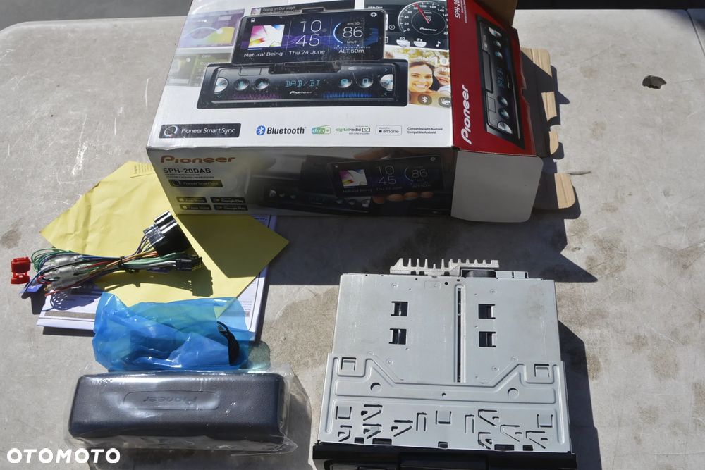 PIONEER SPH-20DAB 1DIN USB MP3 RADIO UCHWYT NA TEL - 2