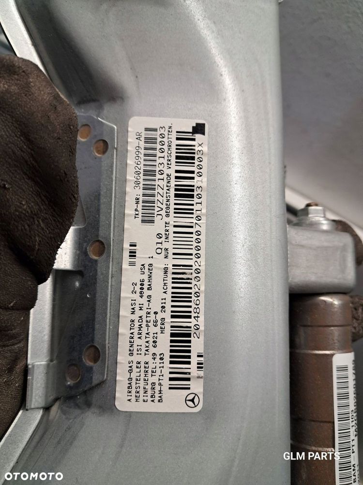 mercedes c klasa w204 sedan lift poduszki powietrzne airbag pasy komplet - 8