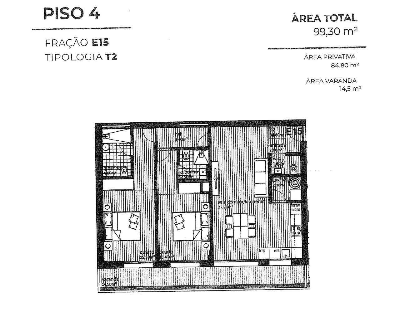 Apartamento T2 com Varanda no Central Park Matosinhos - Grande imagem: 5/10