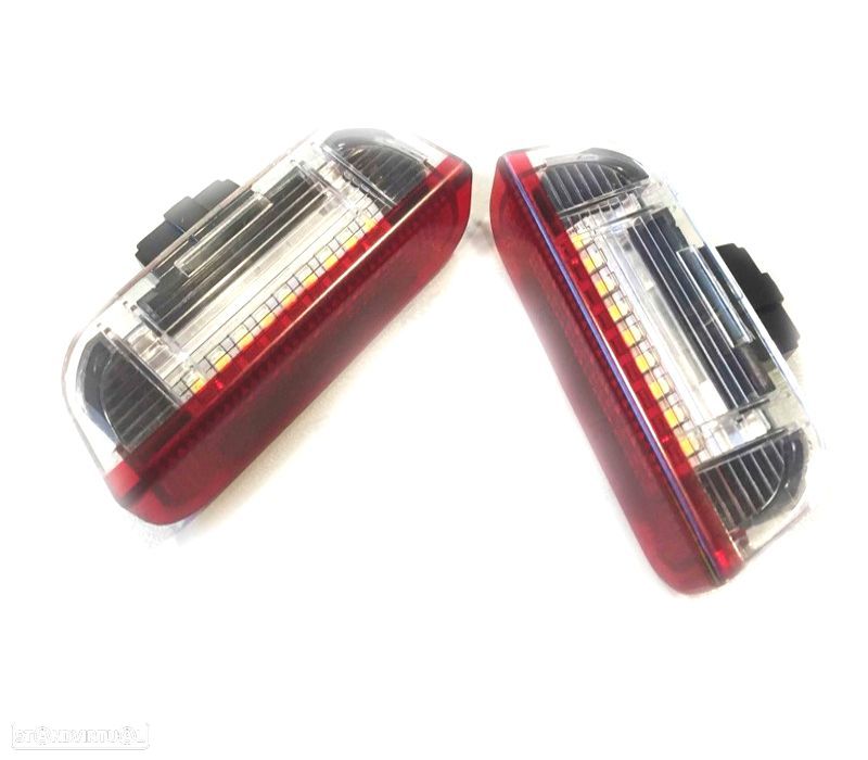 PLAFONES LED PORTAS FRONTAIS VOLKSWAGEN VW GOLF PASSAT JETTA SCIROCCO SHARAN TOUAREG SUPERB - 1