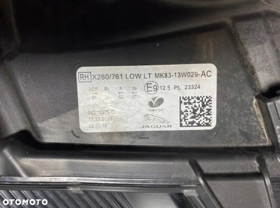 Komplet lamp przednich reflektorów LOW LT Jaguar XF X260 F-PACE X761 - 10