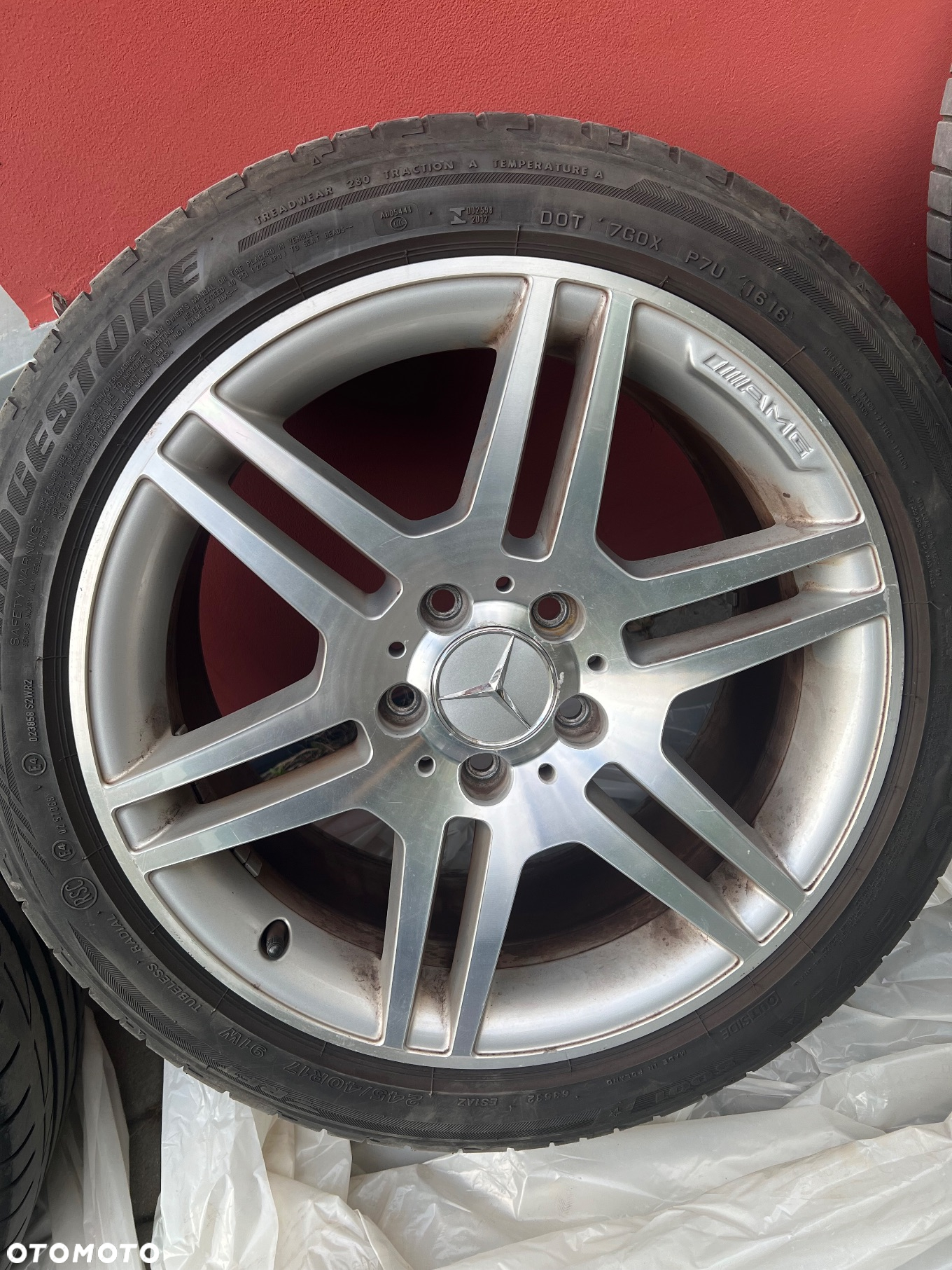 Komplet felg alum. AMG 17” 225/245 w204 Mercedes Benz - 4