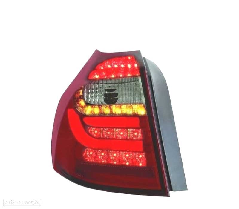 FAROLINS TRASEIROS LED BMW E87 VERMELHO BRANCO - 2