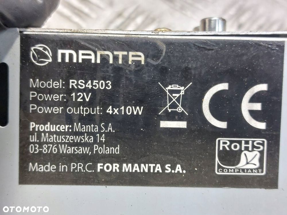 RADIO ODTWARZACZ  TOYOTA YARIS I MANTA RS4503 - 3