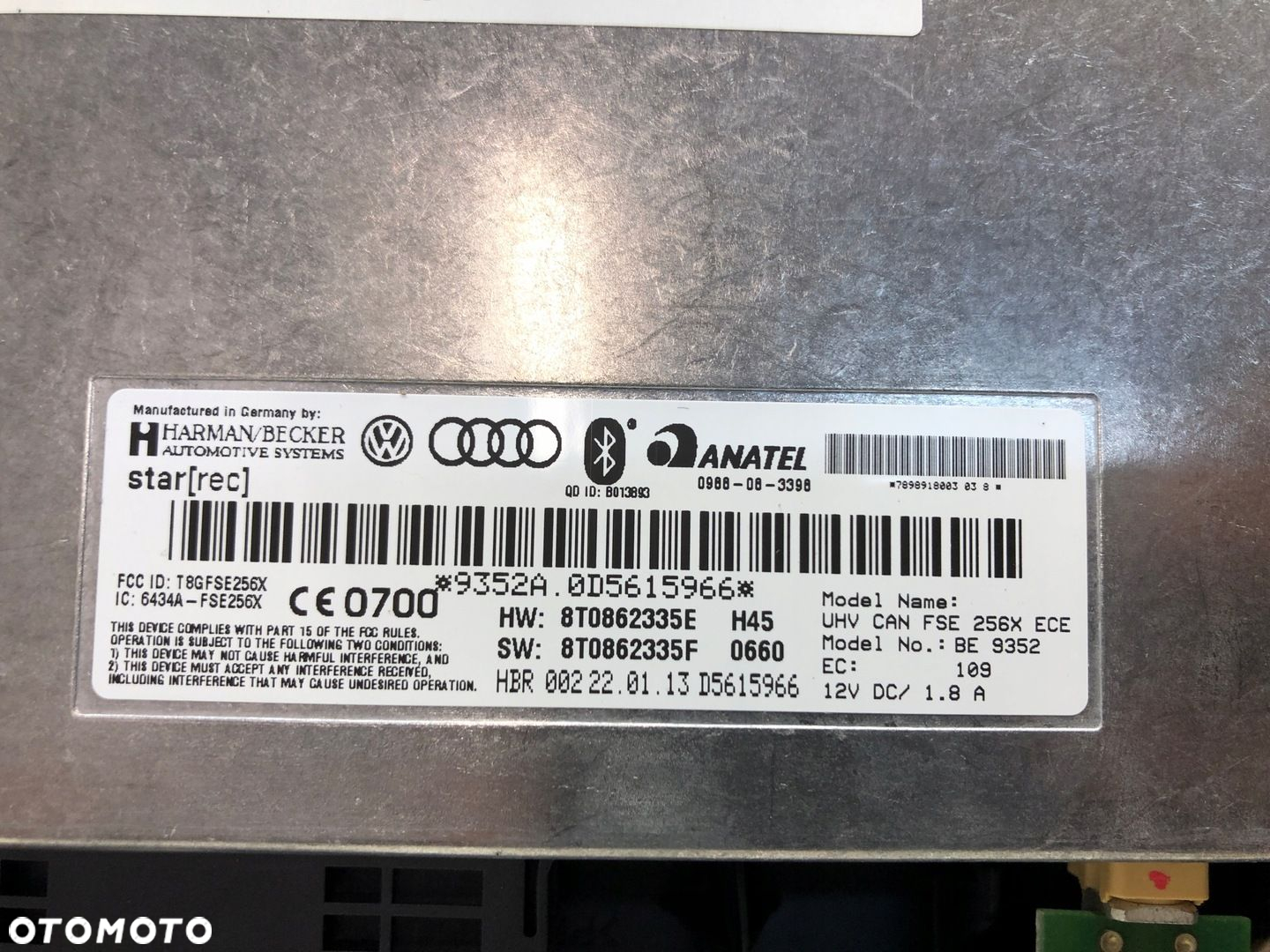 MODUŁ BLUETOOTH A4 B8 A5 8T0862335E 8T0862335F - 2
