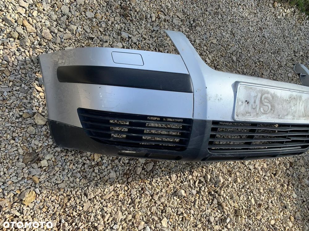 VW PASSAT B5 LIFT ZDERZAK PRZÓD SPRYSKI KOMPLETNY SREBRNY - 2