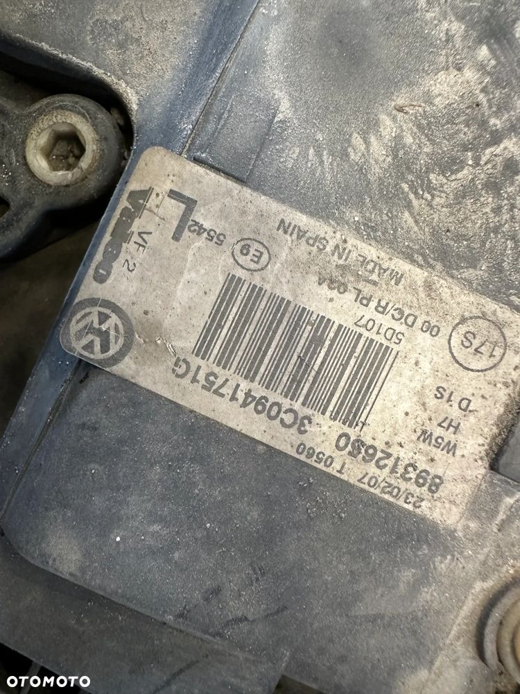 VW PASSAT B6 LAMPA PRZÓD PRZEDNIA LEWA BI XENON KOMPLETNY 3C0941751G - 4