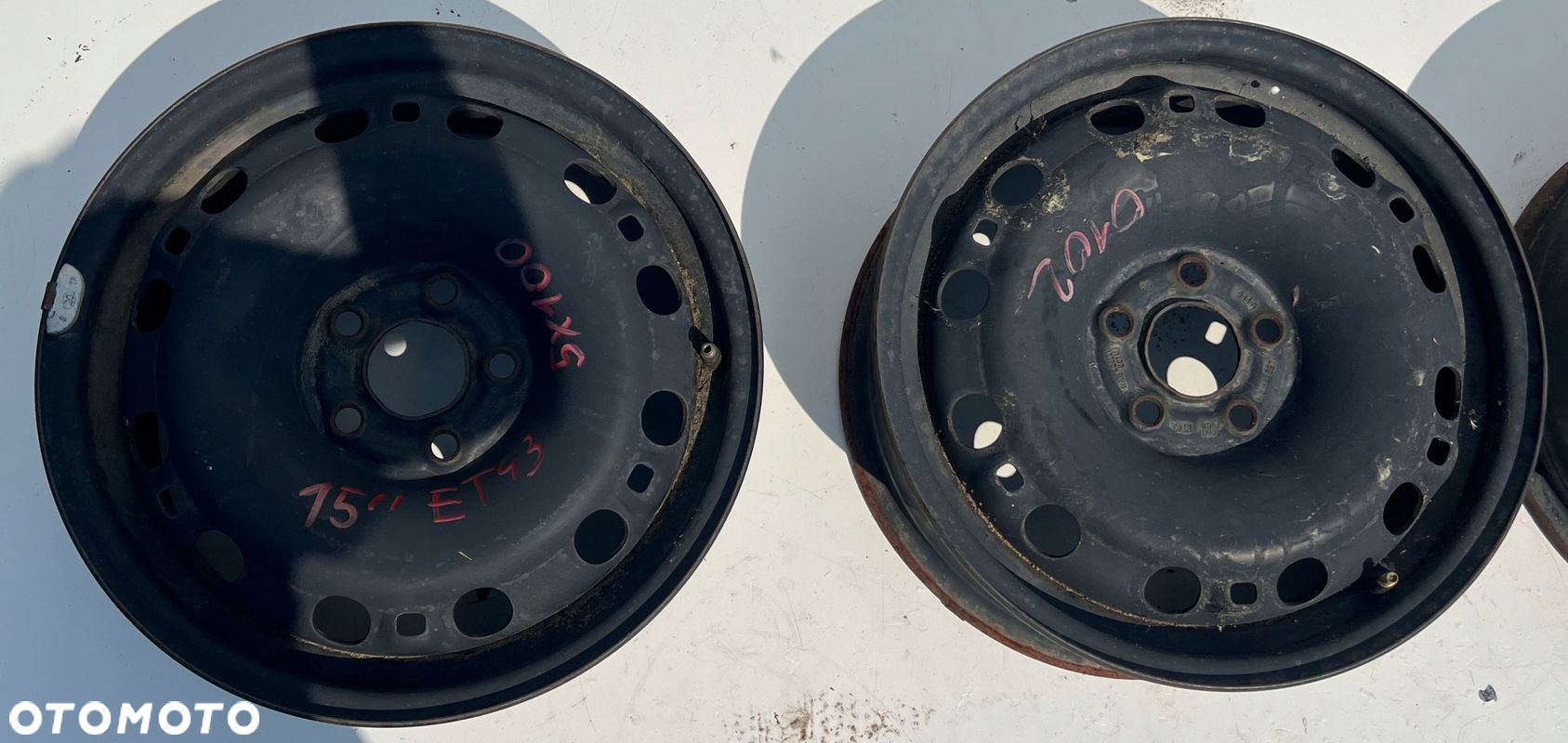 VW AUDI FELGI STALOWE 6Jx15H2 ET43 5X100 6Q0601 - 2