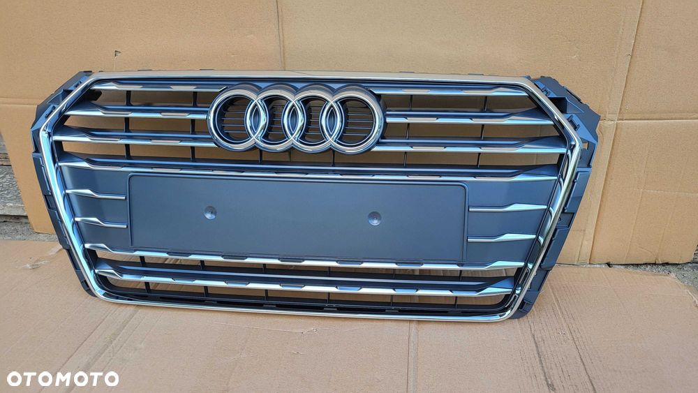 Atrapa chłodnicy GRILL Audi A4 B9 8W0 8W 15-19 ORYG. CHROM OE NOWA !! - 4