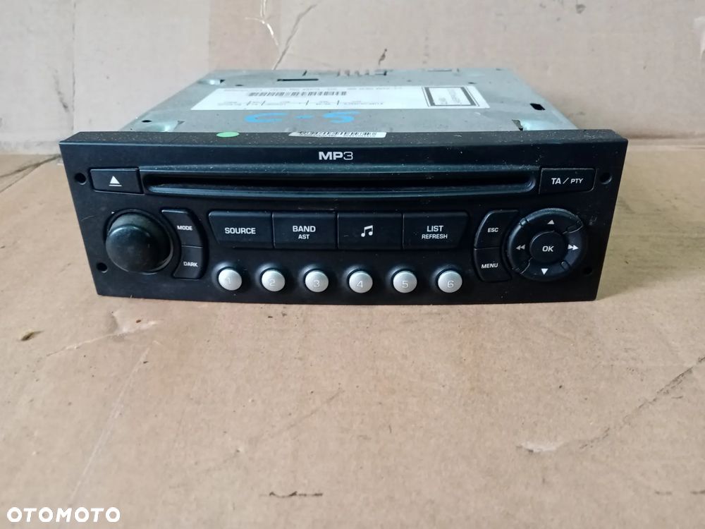 Radio radioodtwarzacz oryginał Citroen C5 III 9663080277 - 1