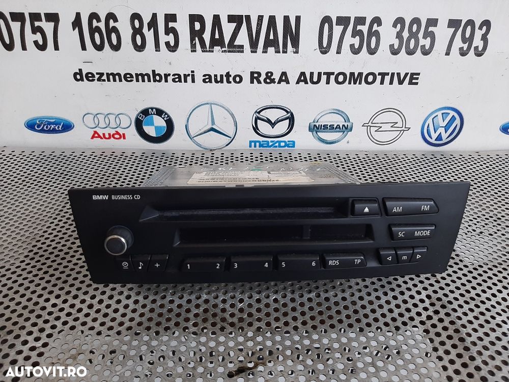Radio Cd Bmw E90 E91 E92 E93 E87 E81 Cod 9229241 Display Ok Dezmembrez Bmw - 2