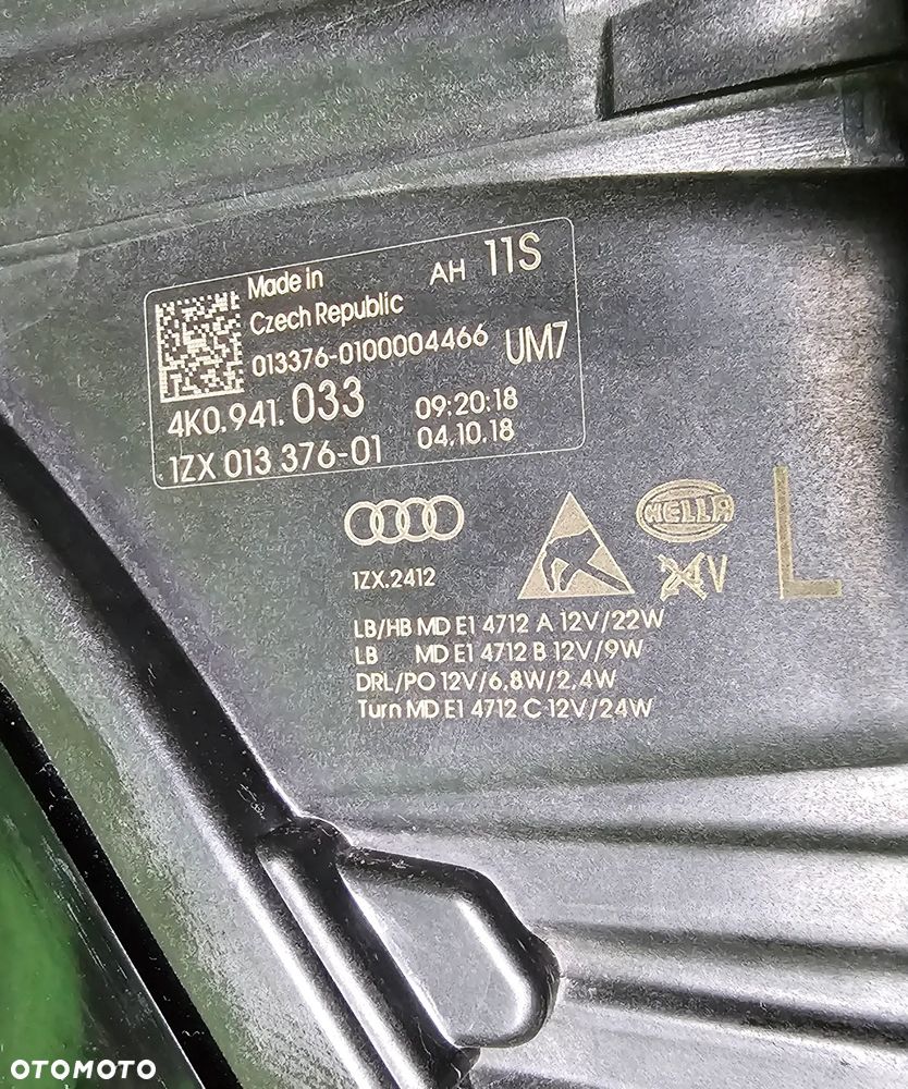 AUDI A6 C8 2018r ---> REFLEKTOR LEWY PRZEDNI FULL LED - 9