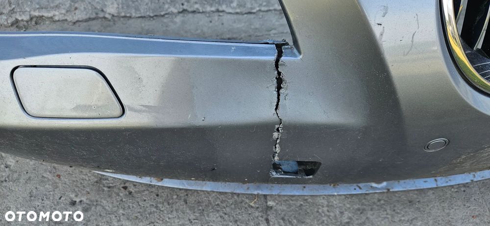 BMW 5 E60 E61 2003-2007 Kompletny zderzak przód Zderzak przedni pod czujniki parkowania PDC XENON spryskiwacze  KOLOR Silbergrau - 14