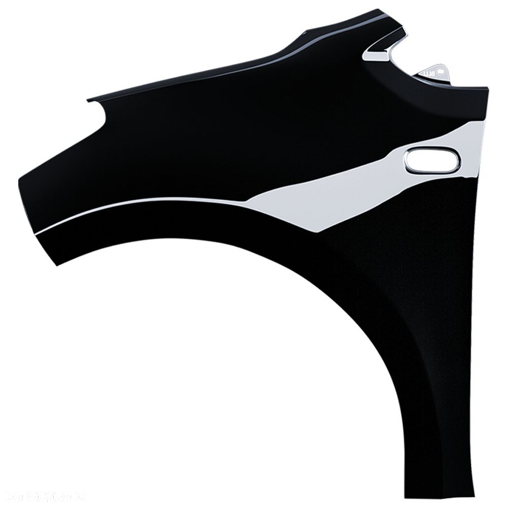 BLU Błotnik VOLKSWAGEN VW UP! LC9X lewy czarny 2012-2016 przód TiefSchwarz - 2