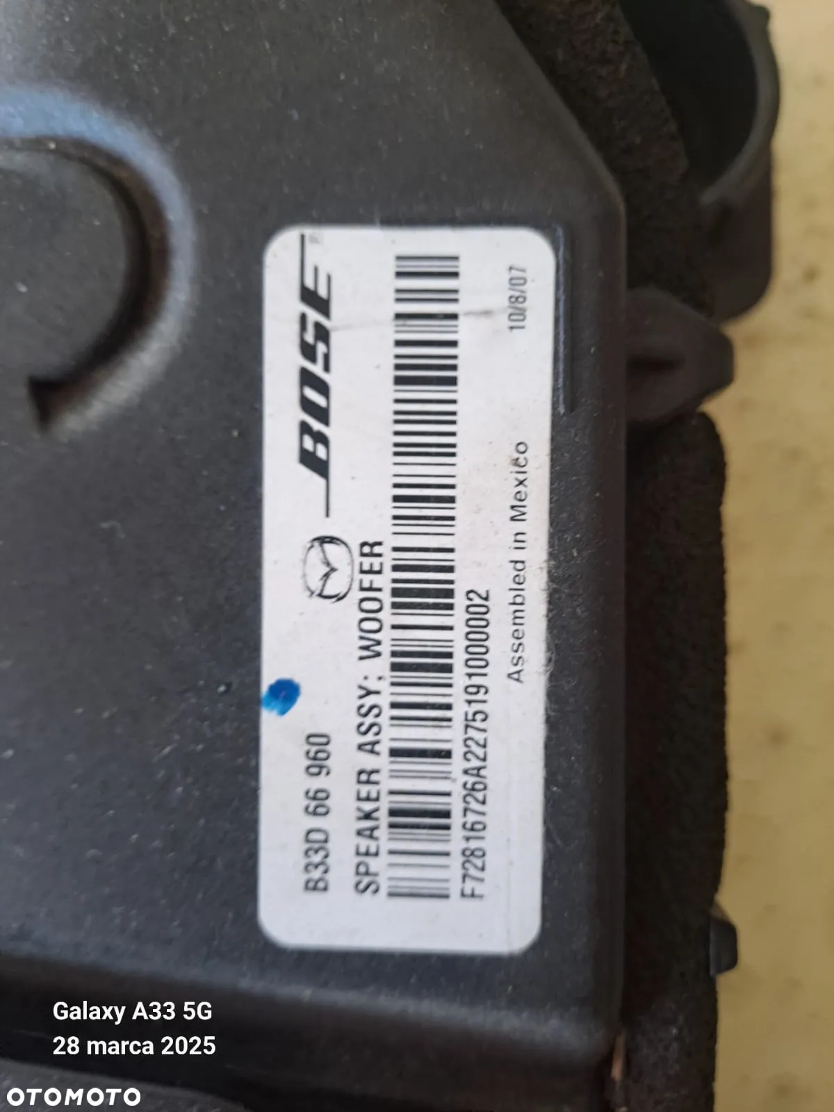 BOSE Wzmacniacz subufer Mazda 3 bk - 4