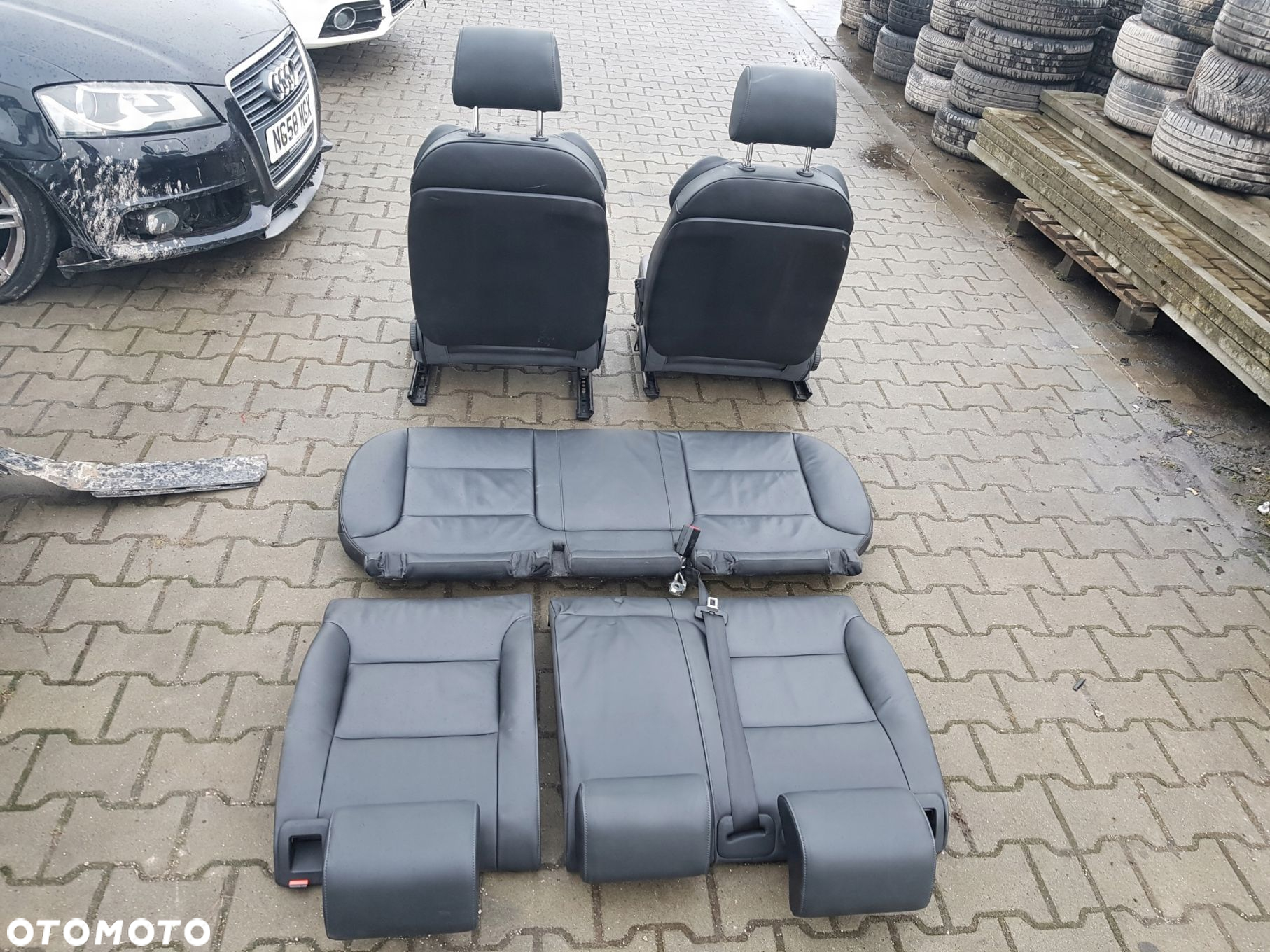 AUDI A3 8P 04-12r FOTELE SKÓRZANE KANAPA 5D SPORTBACK - 10
