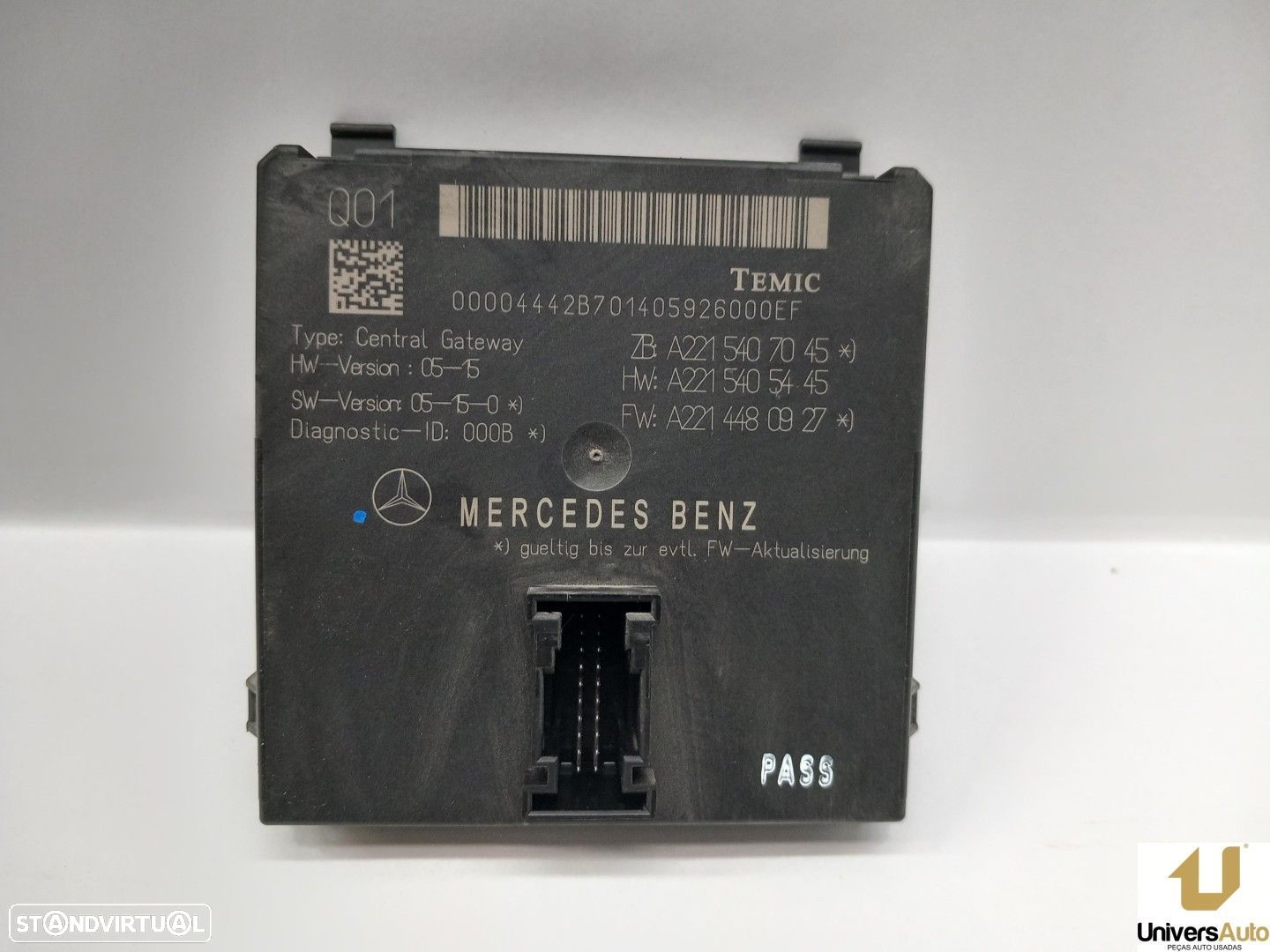 MÓDULO ELETRÓNICO MERCEDES-BENZ CLASE S S 350 (221.056, 221.156) 272CV 3498CC - 1