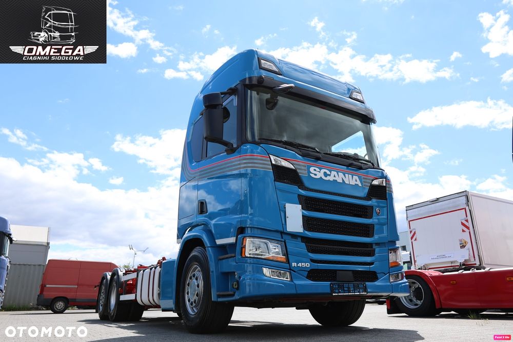 Scania R 450 Hakowiec // Oś skrętna // PALFINGER // Klima postojowa / - 20
