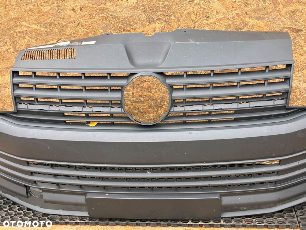 VW T6 Satinschwarz  SKORUPA ZDERZAK PRZÓD  PRZEDNI  PDC SPRYSK 7E0807221D - 5