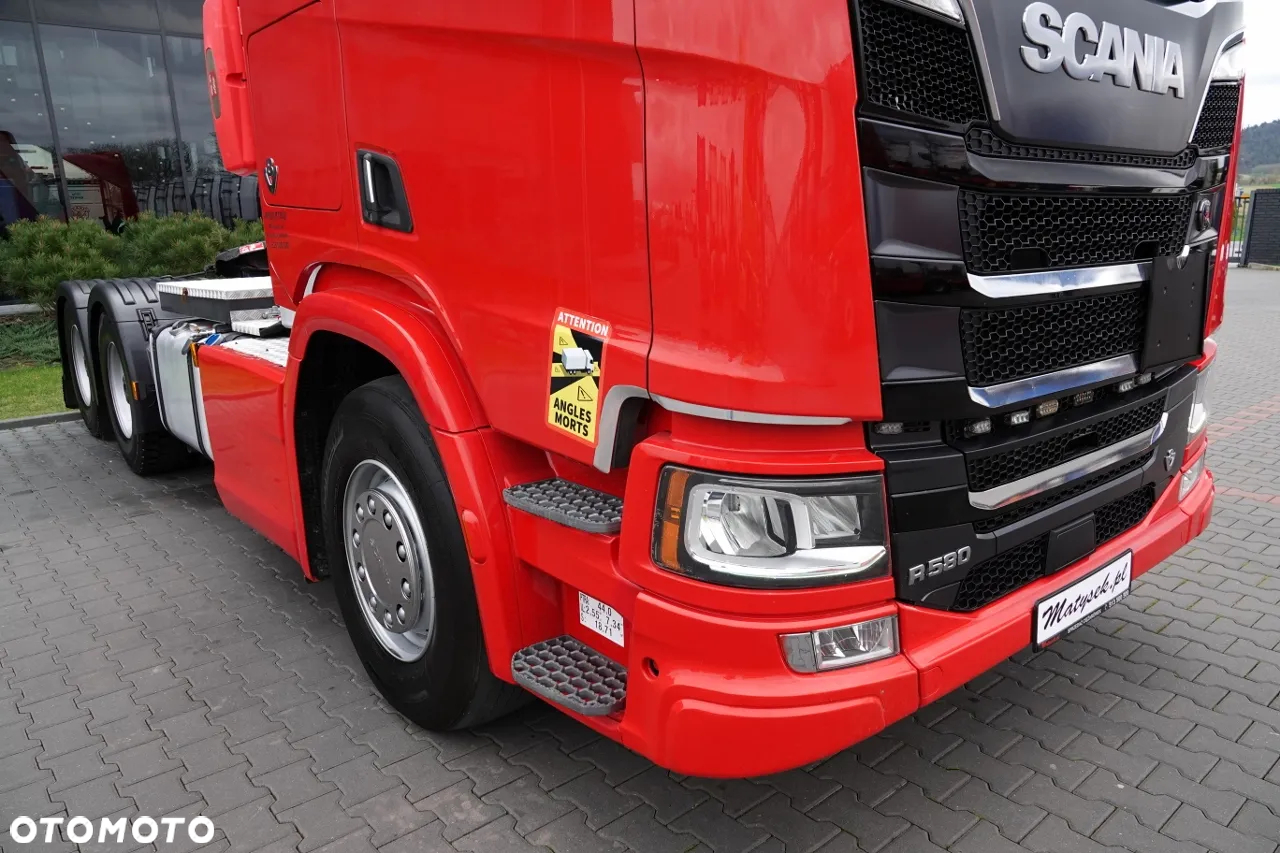 Scania R 580 / V8 / 6x4 / DMC: 150.000 KG / KLIMA POSTOJOWA / 3 OSIOWY CIĄGNIK SIODŁOWY - 9