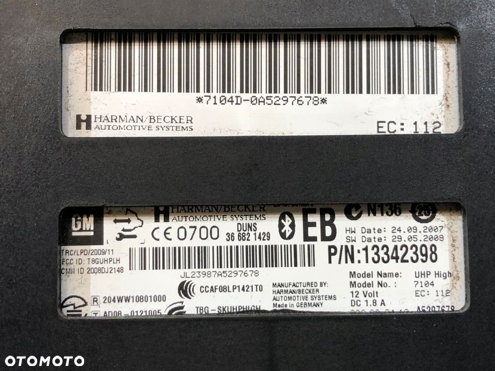 opel insignia a moduł sterownik bluetooth 13342398 - 4