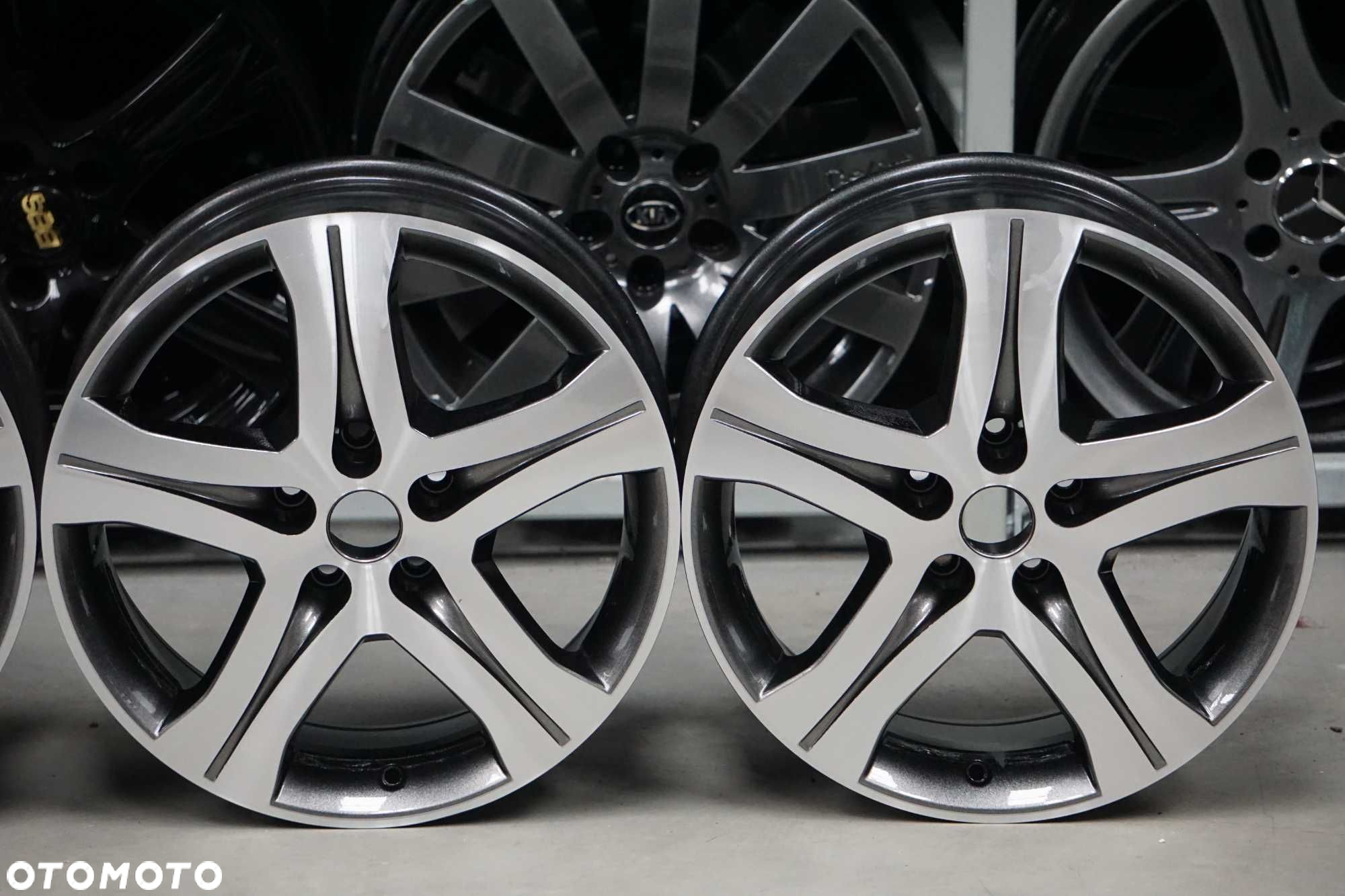 Alufelgi Rondell Germany 5x115 8Jx17 et40 cb70,4mm grafit polysk i cnc - 4