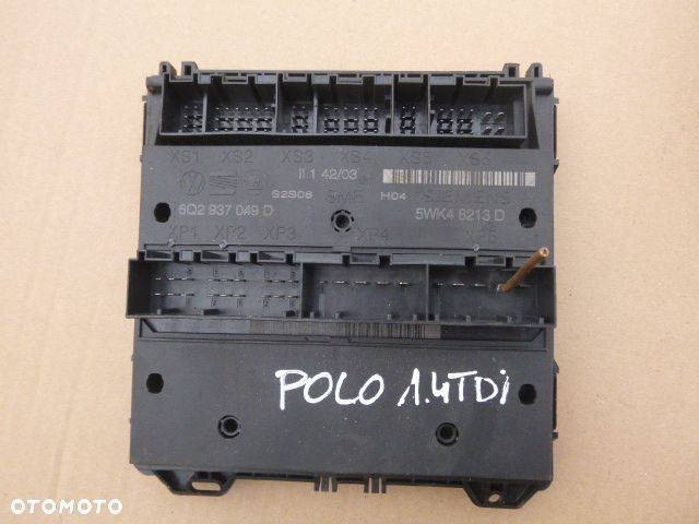 ZESTAW STARTOWY STACYJKA KOMPUTER IMMOBILIZER LICZNIK VOLKSWAGEN POLO 9N 1.4 TDI - 9