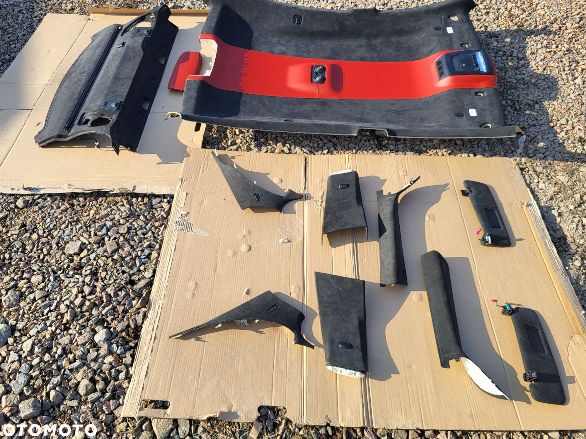 Podsufitka Alcantara bmw m6 f06 GranCoupe Półka Roleta Elektryczna - 4