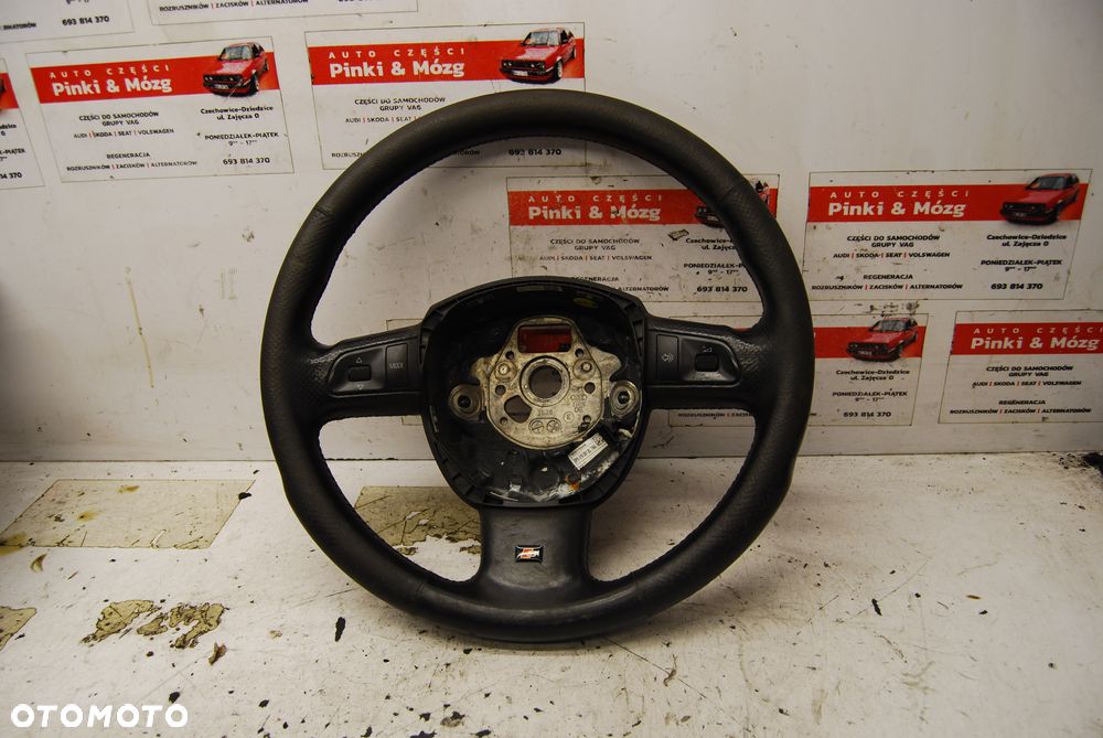 KIEROWNICA SKÓRA MULTIFUNKCYJNA 8P0419091BL AUDI A4 B6 B7 A3 8P - 1