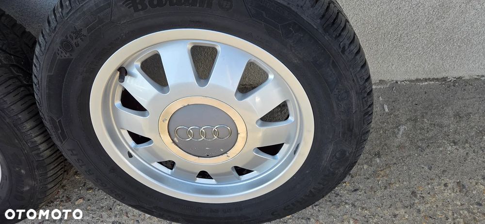 Felgi aluminiowe koła opony wielosezon Audi A4 B5 A6 C5 5X112 15" kpl - 2
