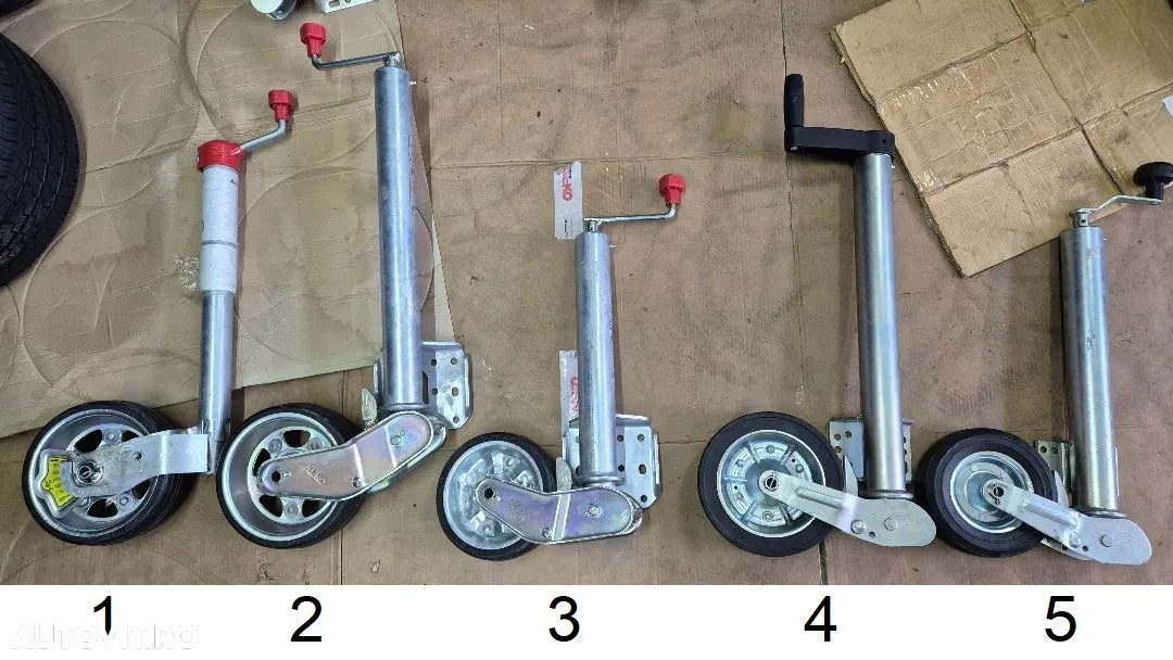 Roata sprijin remorca, platforma, automata - 2