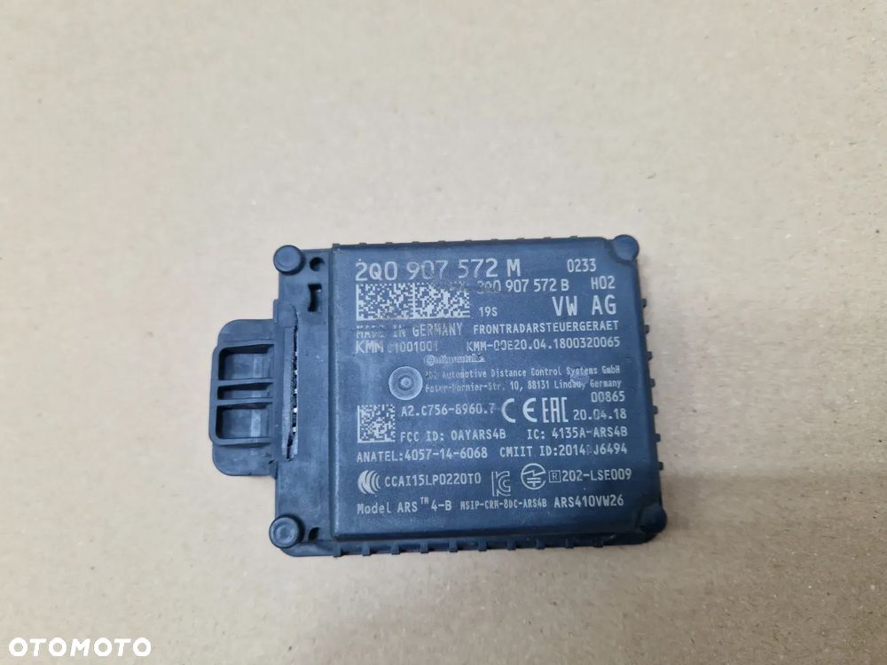 AUDI VW SKODA SEAT 2Q0907572M RADAR SENSOR ACC - 1